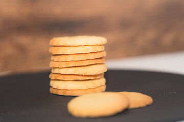 積み上げられた手作りクッキー　③