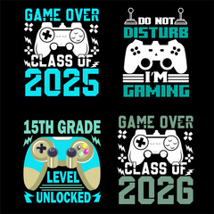 Gaming T shirt Design Bundle