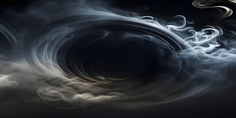 background surround with swirl smoke