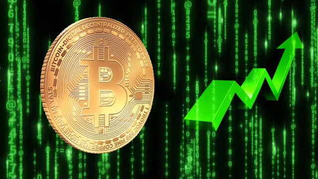 Bitcoin mining. Bitcoin symbol. Virtual cryptocurrency concept, Bitcoin price drop and rise, Bit Coin ,Bitcoin halving