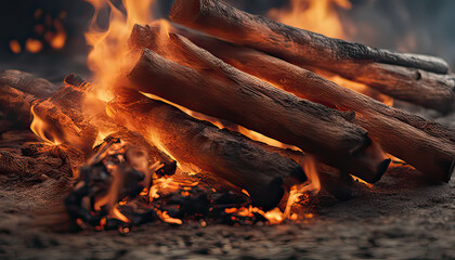Bonfire photography, ultra-realistic 4k