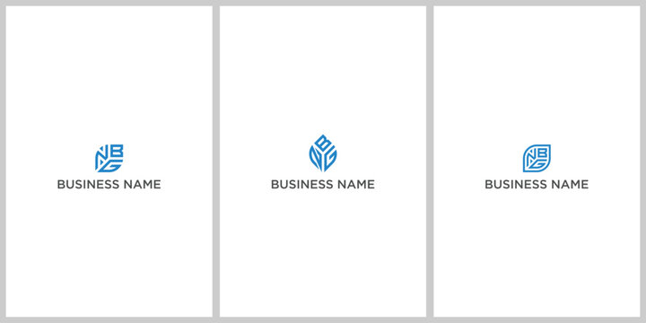 NBG letter logo design in illustration. Vector logo, designs 