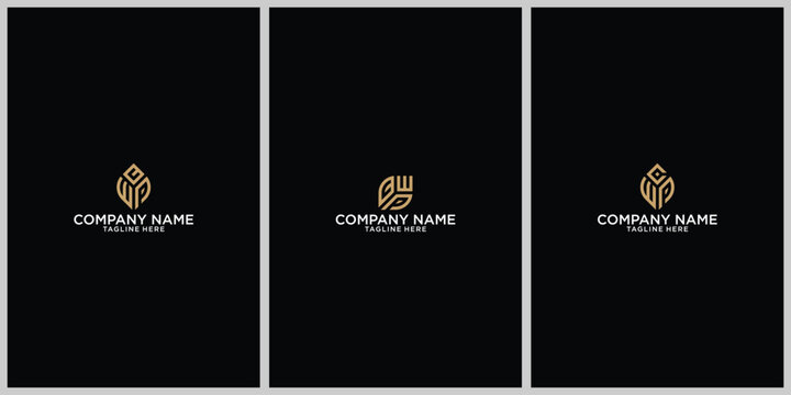 CWP letter logo creative design with vector graphic, CWP simple and modern logo. CWP luxurious alphabet design