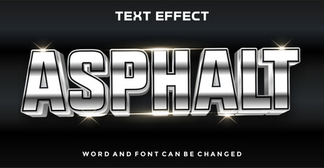 Asphalt editable text effect