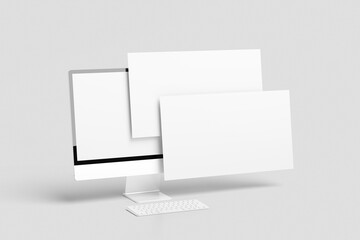 Blank Desktop Screen Mockup