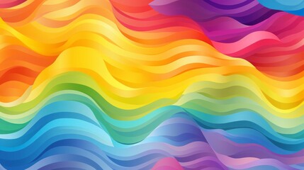 rainbow pattern design background, copy space, 16:9