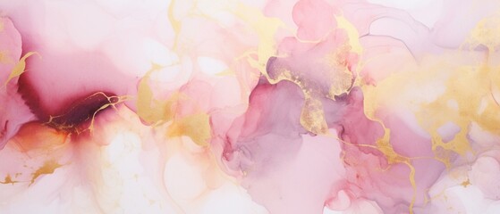 Abstract marble texture with gold splashes, luxury background, Natural luxury abstract fluid art watercolor in alcohol ink technique, Generative AI