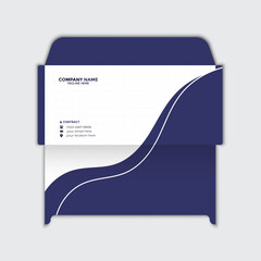 Business envelope template design - obrazy, fototapety, plakaty