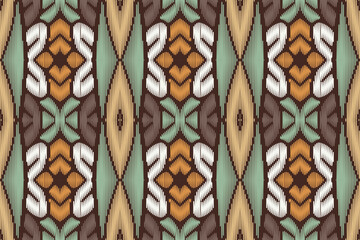 Native pattern american tribal indian ornament pattern geometric ethnic textile texture tribal aztec pattern navajo mexican fabric seamless Vector decoration fashion - obrazy, fototapety, plakaty