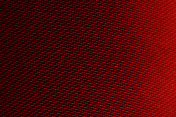 Texture and background red textile closeup on macro photos.