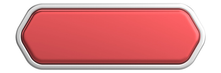 Obraz premium 3D button. Empty button. 3D illustration.