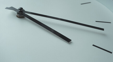 close up of a minimalist wall clock