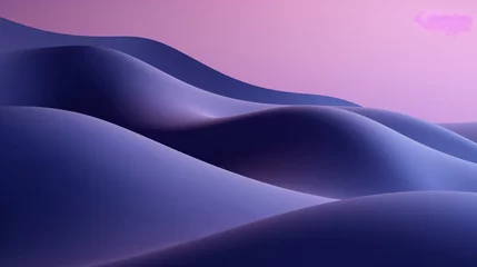 Gartenposter a purple and pink desert landscape © Amena