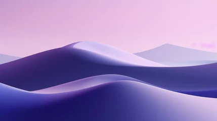 Fotobehang a purple and pink desert landscape © Amena