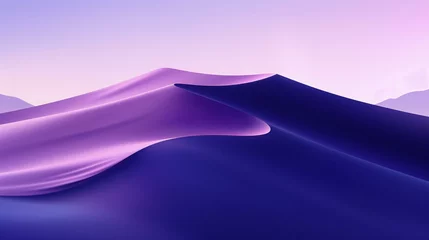 Deurstickers a purple and pink desert landscape © Amena