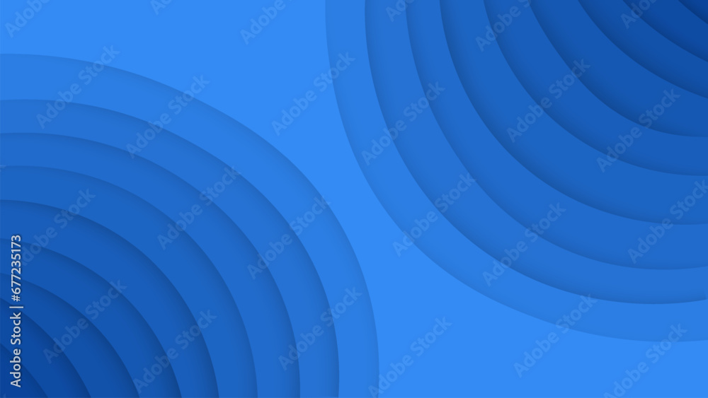 Poster gradient futuristic blue 3d colorful background with place for text and wave shapes. bright abstract