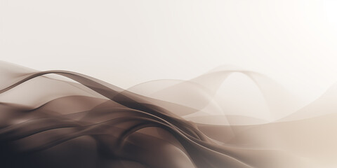 Fototapeta premium abstract background with smooth lines in beige and brown colors
