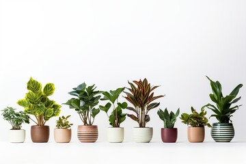 Obraz premium Green Oasis: Potted Plants Collection