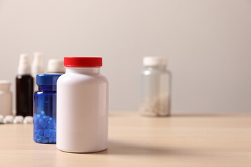 bottles of medicine