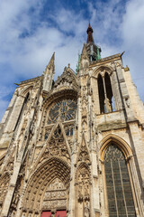 Fototapeta na wymiar Cathedral Notre Dame of Rouen in France