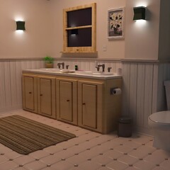 modern bathroom interior