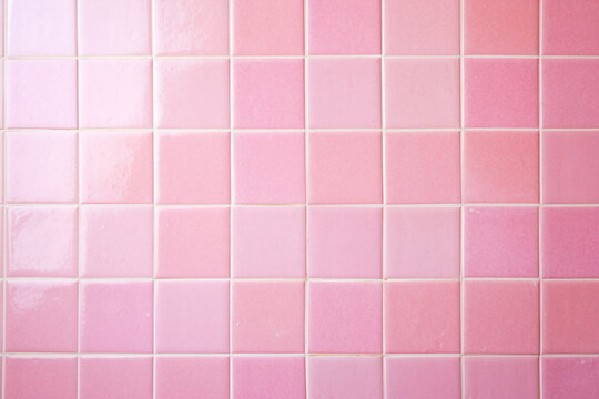 Pink square tiled texture background. High quality photo