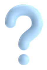 Fototapeta premium Question mark sign. 3D illustration.