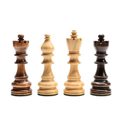 chess pieces isolated