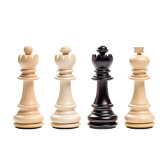 chess pieces isolated