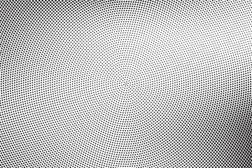 Halftone vector background. Monochrome halftone pattern. Abstract geometric dots background. Pop Art comic gradient black white texture. Design for presentation banner, poster, flyer, business card.	