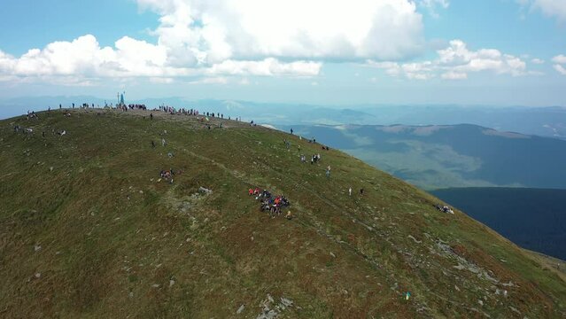 Soaring Above the Beauty of Mount Hoverla: A Breathtaking Drone Footage Adventure in Ukraine