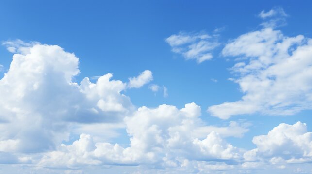 a blue sky with white clouds