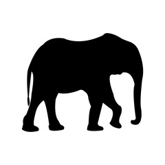 Shilouette Elephant Vector