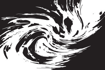 vector illustration of black abstract texture on white background, black and white texture for background