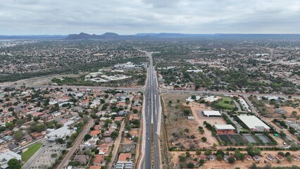 Traffic overpass bridges in Gaborone, Botswana, Africa