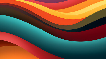 abstract rainbow wave background