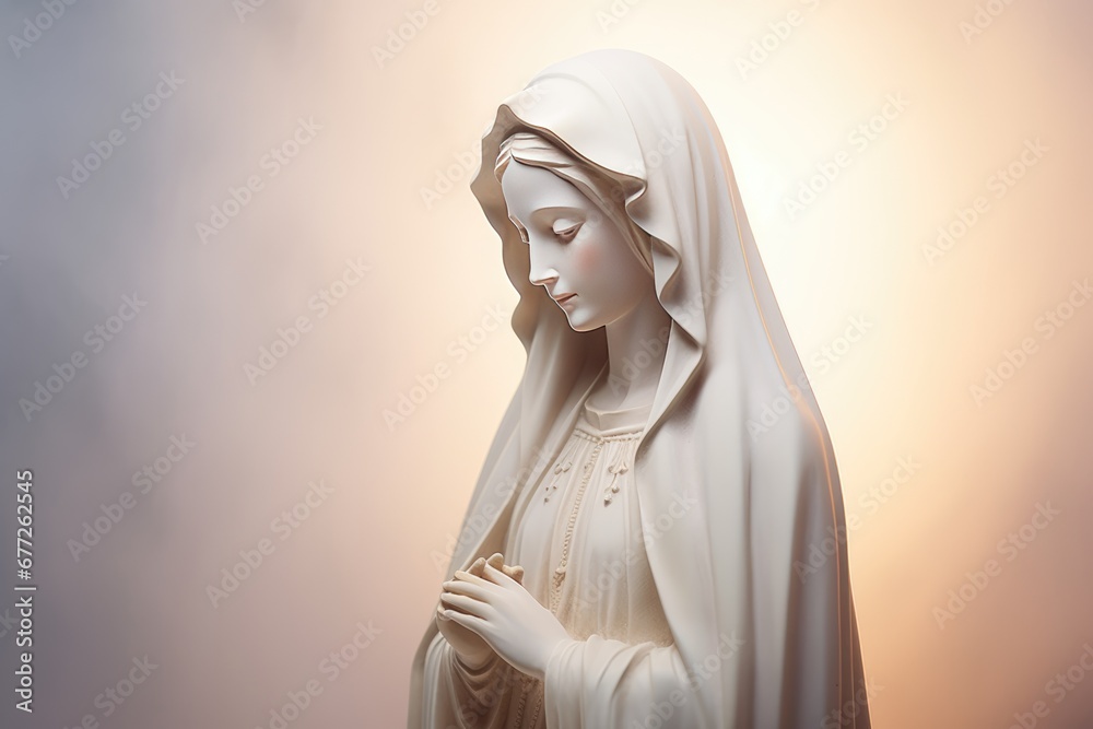 Wall mural Virgin Mary, Mother of Jesus Christ. Cristianity, faith, religion concept