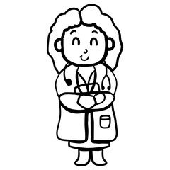 cartoon doctor