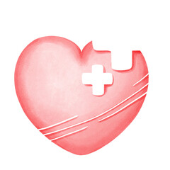 Obraz premium heart with cross