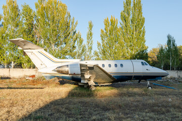 Disassembled planes in the aircraft graveyard