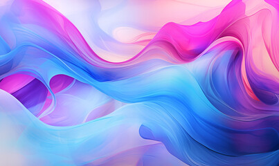 Abstract background with smooth lines in blue, purple and pink colors.