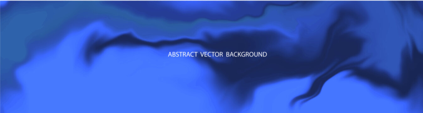 Blue Abstract Vector Background with Multicolor Fluid Blend Art with Paint Texture with Gradient.