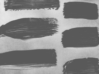 liquid Ink Background. Black Watercolors Texture. Silver Fashion