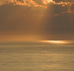 Fototapeta premium Sunset over the sea