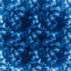 Fototapeta premium Dye Spiral. Sky Shibori Dyeing. White Space