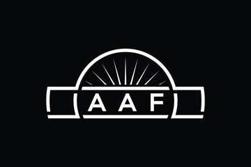 Professional letter A A F logo design template.