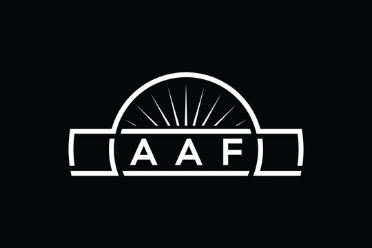 Professional letter A A F logo design template.