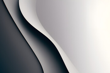 Gray color gradient background design. Abstract geometric background with liquid shapes. Vector illustration.