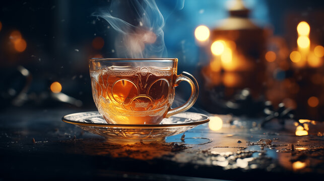 beautiful  tea beckground
