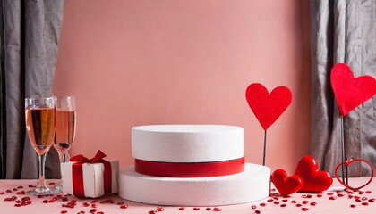 valentine's day banner, place your product